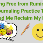 Visualizing chaotic thoughts in a journal to break free from rumination